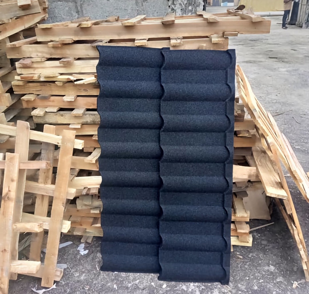 Black Milano Stone Coated Roof Tile